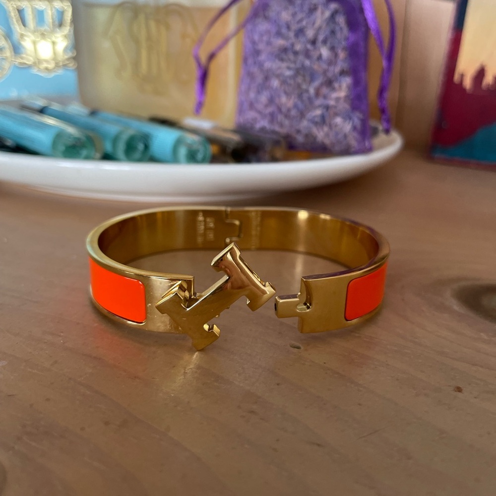 H Gold and Orange bracelet